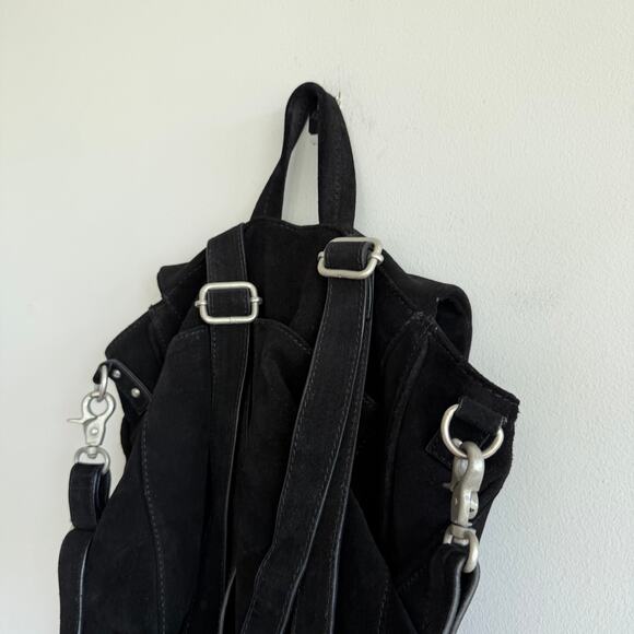 Free People Camilla Suede Leather Convertible Backpack Black main image 12
